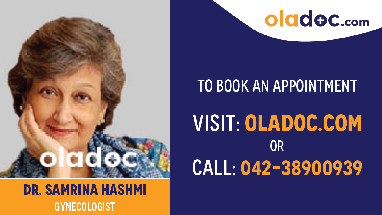 Book appointment with Dr. Samrina Hashmi-best Gynecologist in Karachi